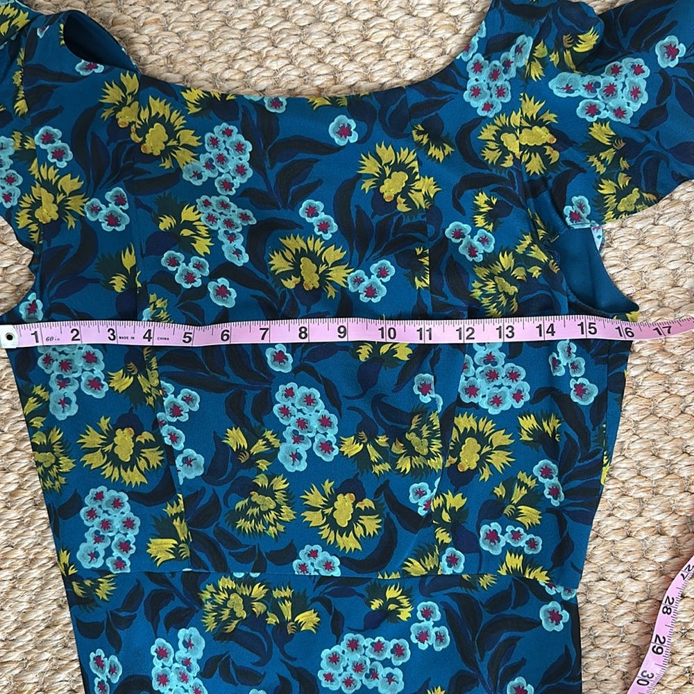 NWOT Saloni Silk Floral Gown size 6 - Picture 6 of 11